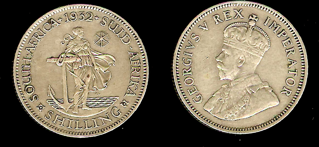 AFRIQUE DU SUD shilling 1932 SUP- à SUP
